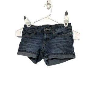 DKNY Girls' Denim Cotton Blend Shorts Size 7